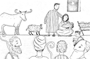 Jesus storybook bible coloring page advent by sofia soruco holzmann