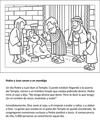Historias del hechos de los apãstol para niãos