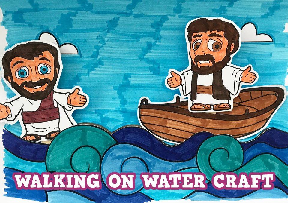 Peter and jesus walk on water craft picture â