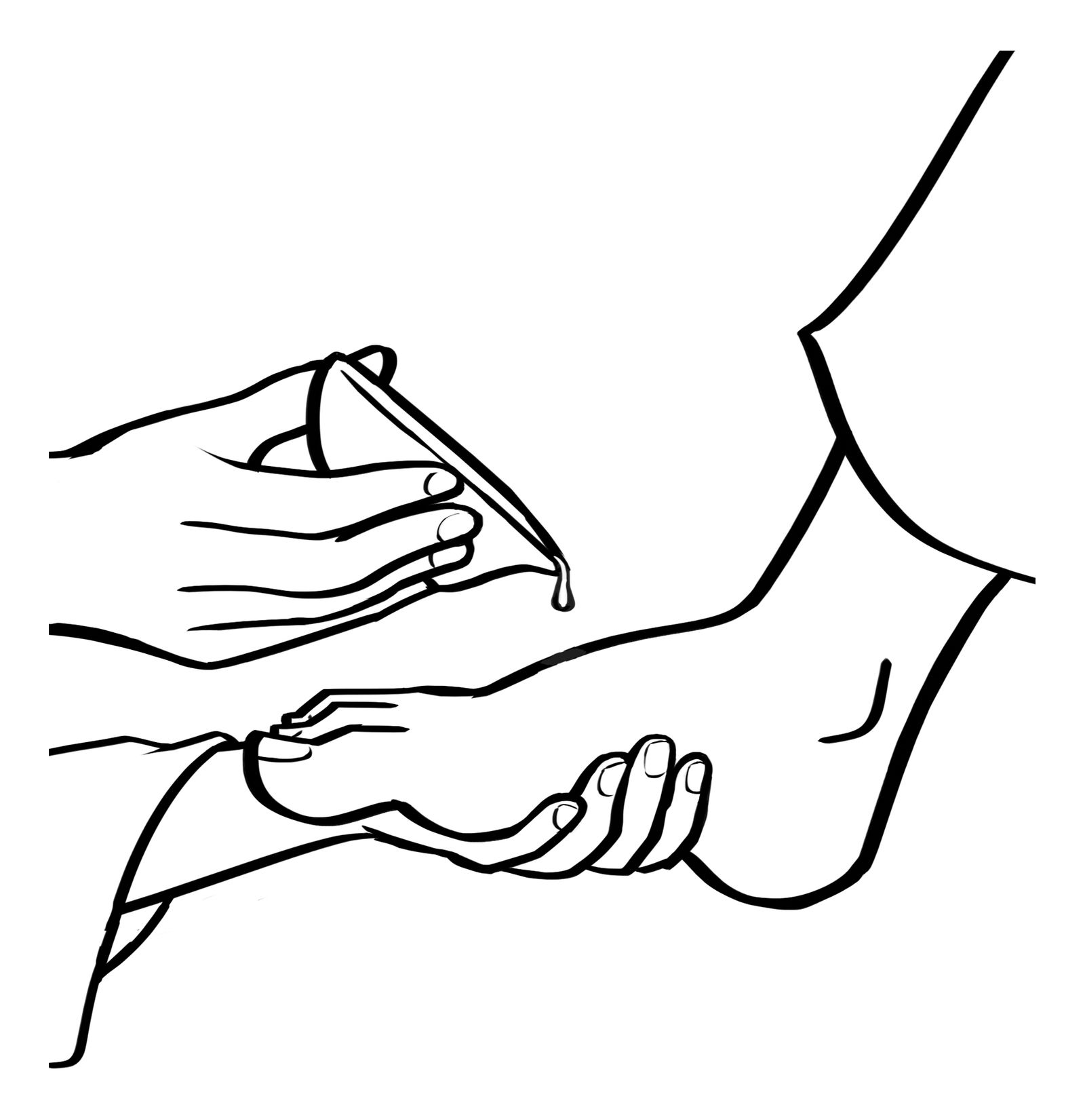 Washing feet