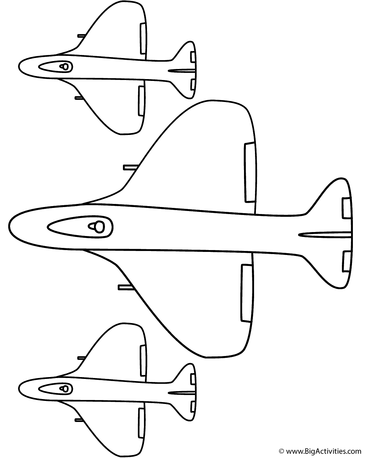 Fighter airplane with side planes