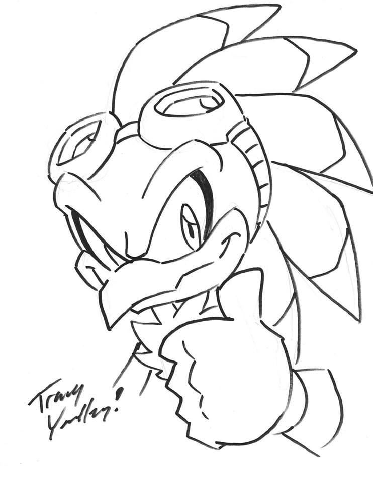 Tracy yardleys sketch of jet the hawk rsega