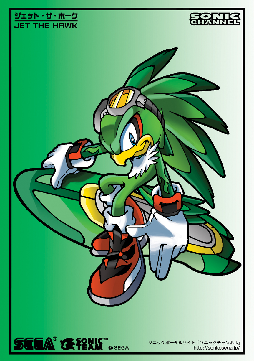 Jet the hawk sonic channel colouring page by leonarstist on