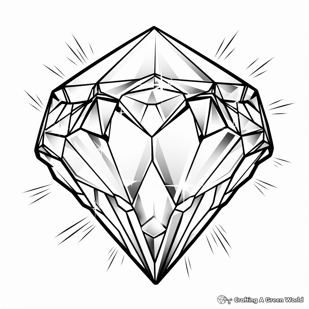 Diamond coloring pages