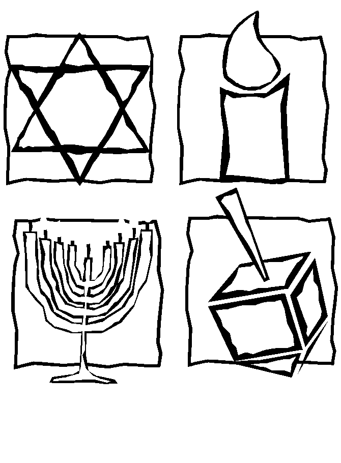 Printable jewish coloring pages