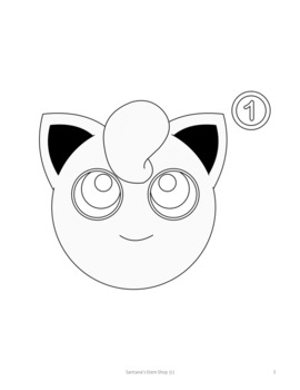 Pokemon art activity jigglypuff edition by santanas stem shop