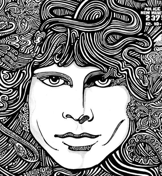 The doors the lizard king jim morrison art print by