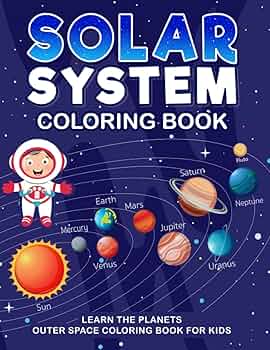Solar system loring book learn the planets outer space loring book for kids zee jimmy books