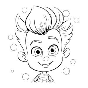 Jimmy neutron coloring pages printable for free download
