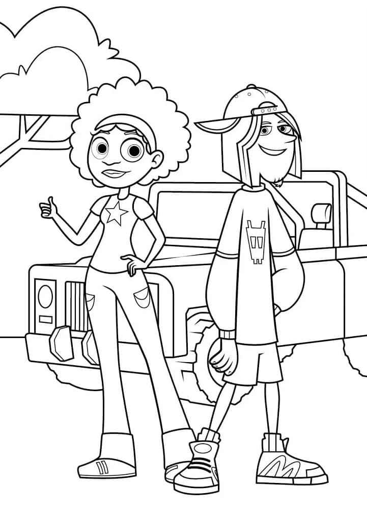 Wild kratts coloring pages
