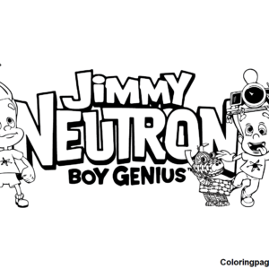 Jimmy neutron coloring pages printable for free download