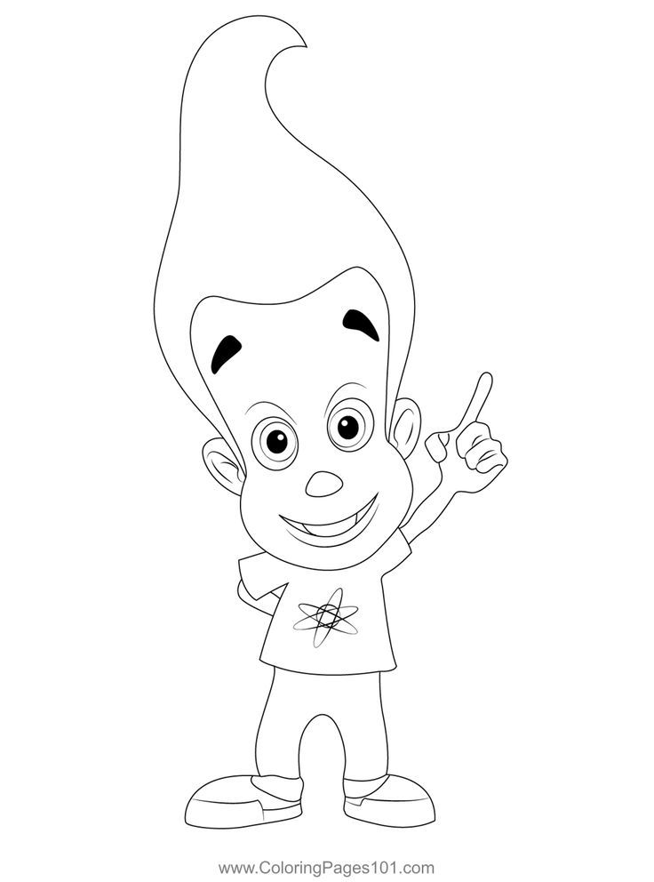 Jimmy coloring page coloring pages jimmy neutron coloring pages for kids