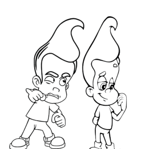 Jimmy neutron coloring pages printable for free download