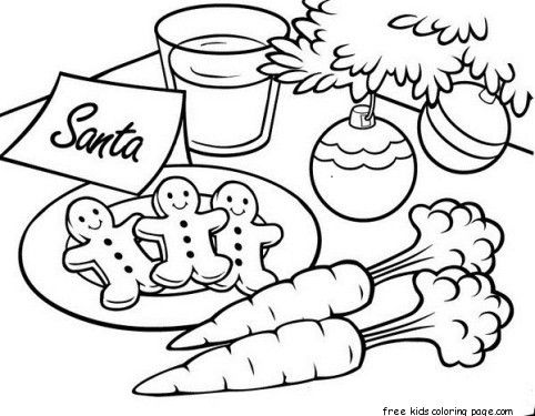 Printable christmas gingerbread cookies for santa coloring pages santa coloring pages christmas coloring pages free disney coloring pages