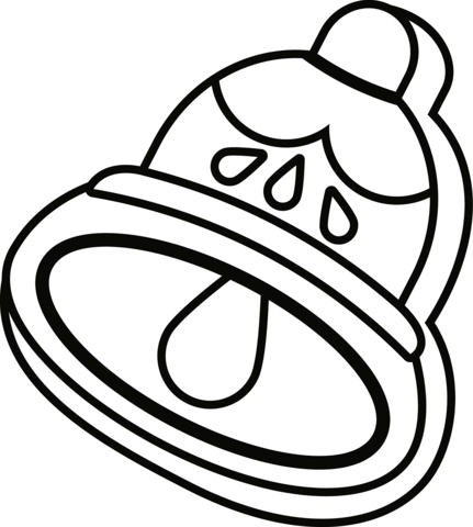 Christmas cookie jingle bell coloring page free printable coloring pages