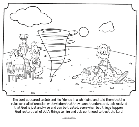God visits job
