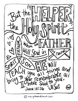 The helper john bible coloring page english and spanish