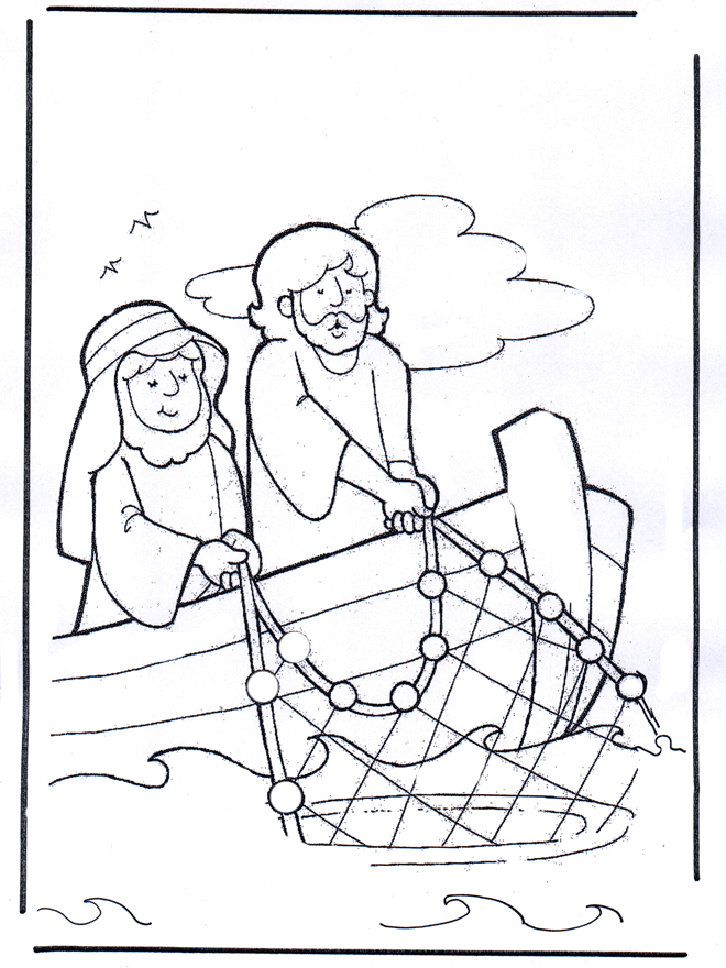 Biblical time side of boat color pages wele professionals deals done for â la pesca milagrosa milagros de jesãºs artesanãas de historia de la biblia