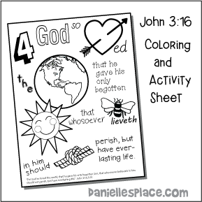 John bible verse crafts and activities