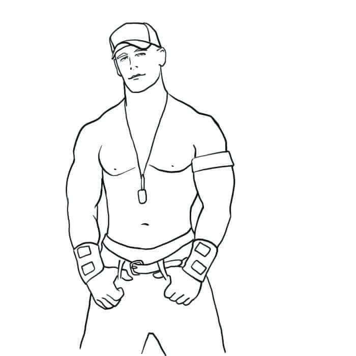 Wwe coloring pages john cena john cena free