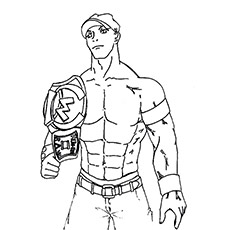 Top free printable john cena coloring pages online