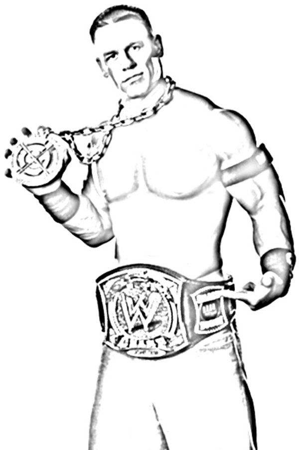 Printable john cena coloring pages