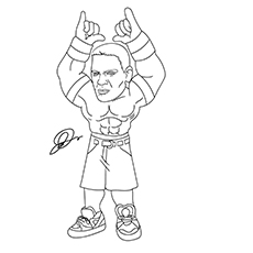 Top free printable john cena coloring pages online