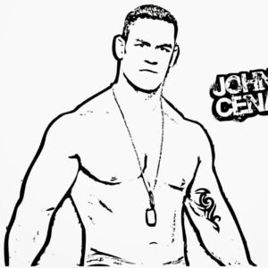 John cena coloring pages printable for free download