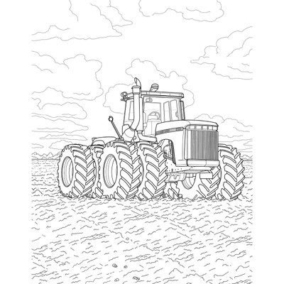 John deere green tractors coloring book detailed classic and modern tractors outback toys