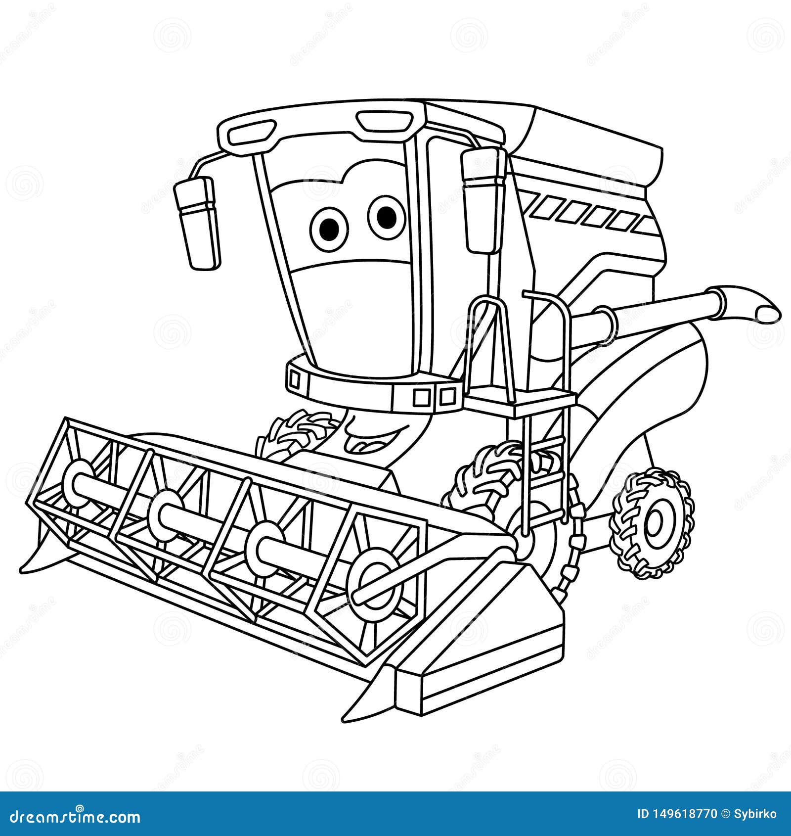 Bine harvester colouring stock illustrations â bine harvester colouring stock illustrations vectors clipart