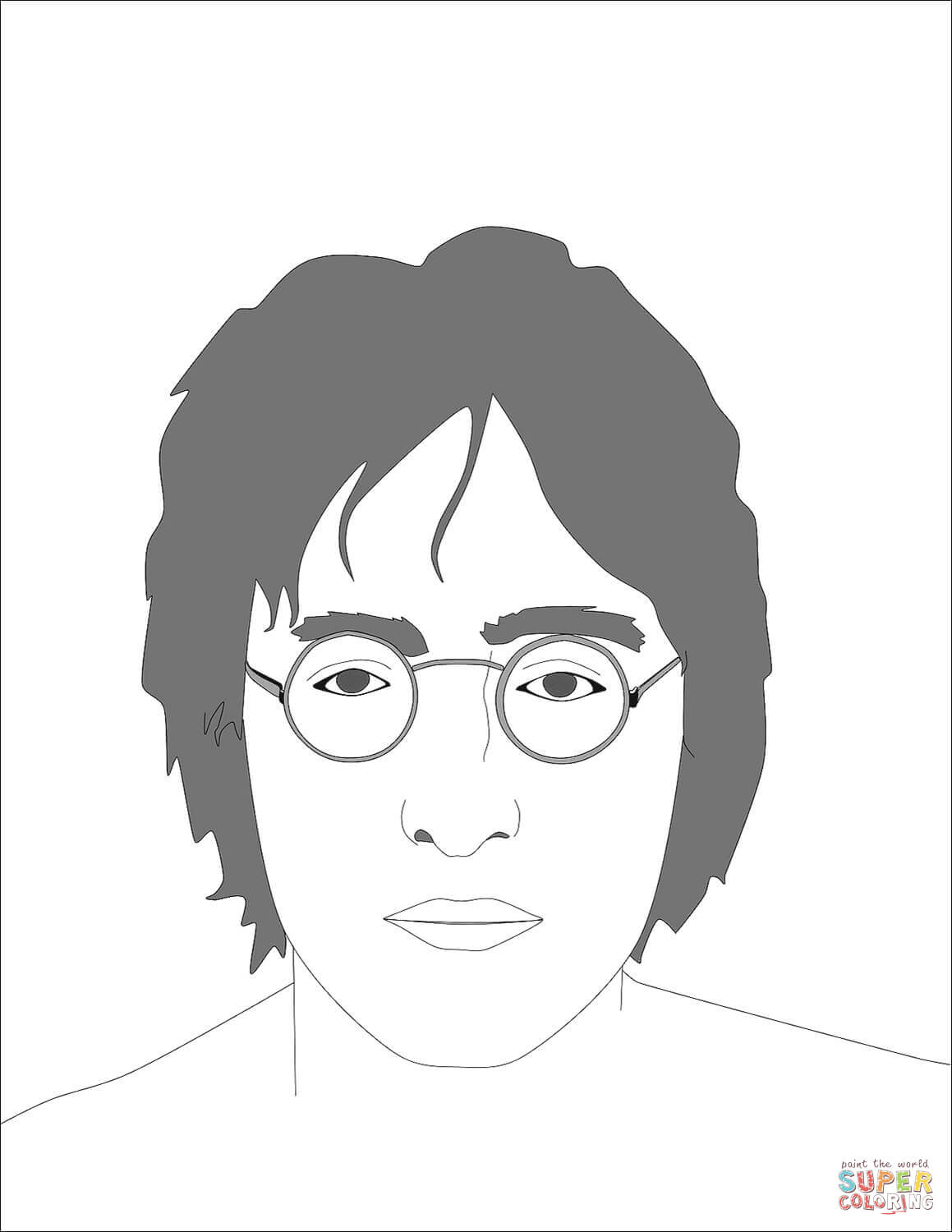 John lennon coloring page free printable coloring pages