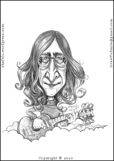 Caricaturecartoon â john lennon of the beatles s caricatures portraits and cartoons