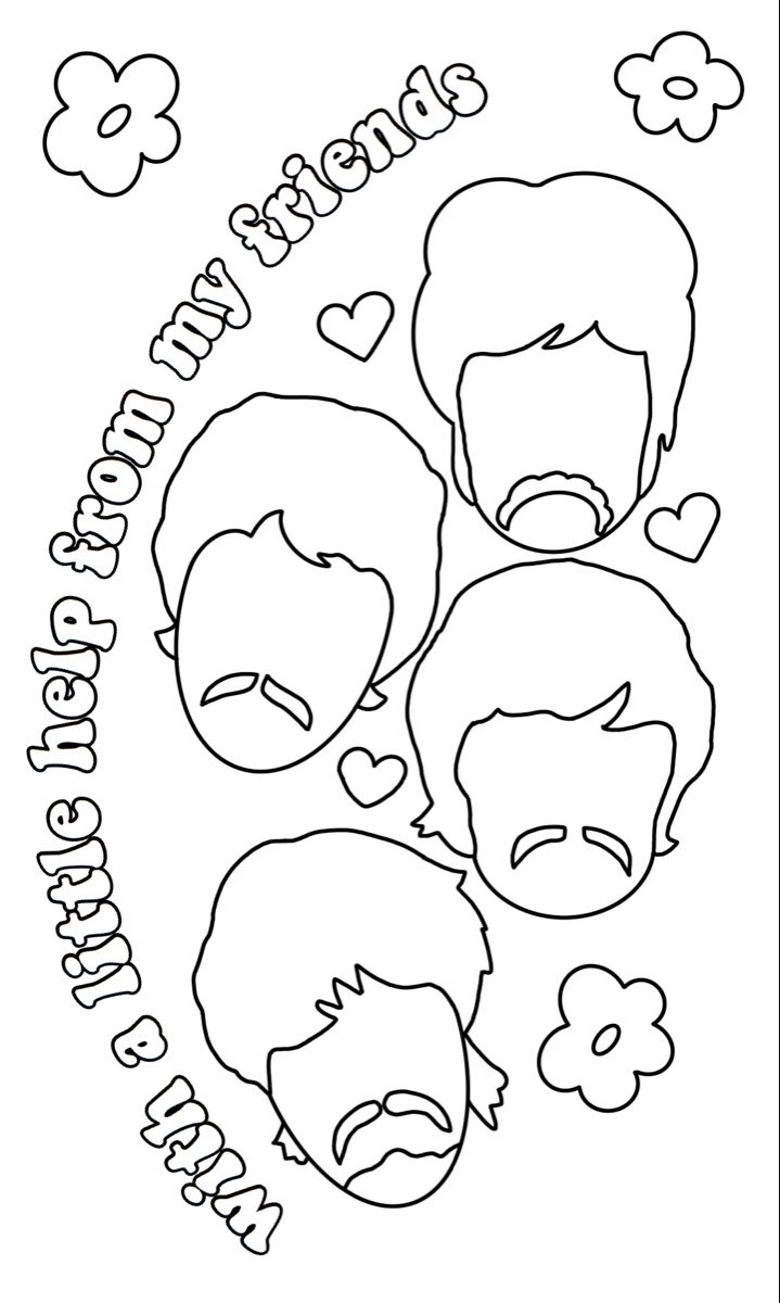 Beatles coloring pages