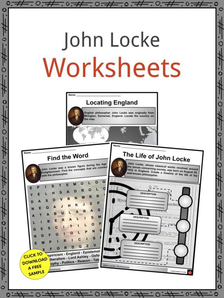 John locke facts worksheets john locke locke philosophy enlightenment ideas