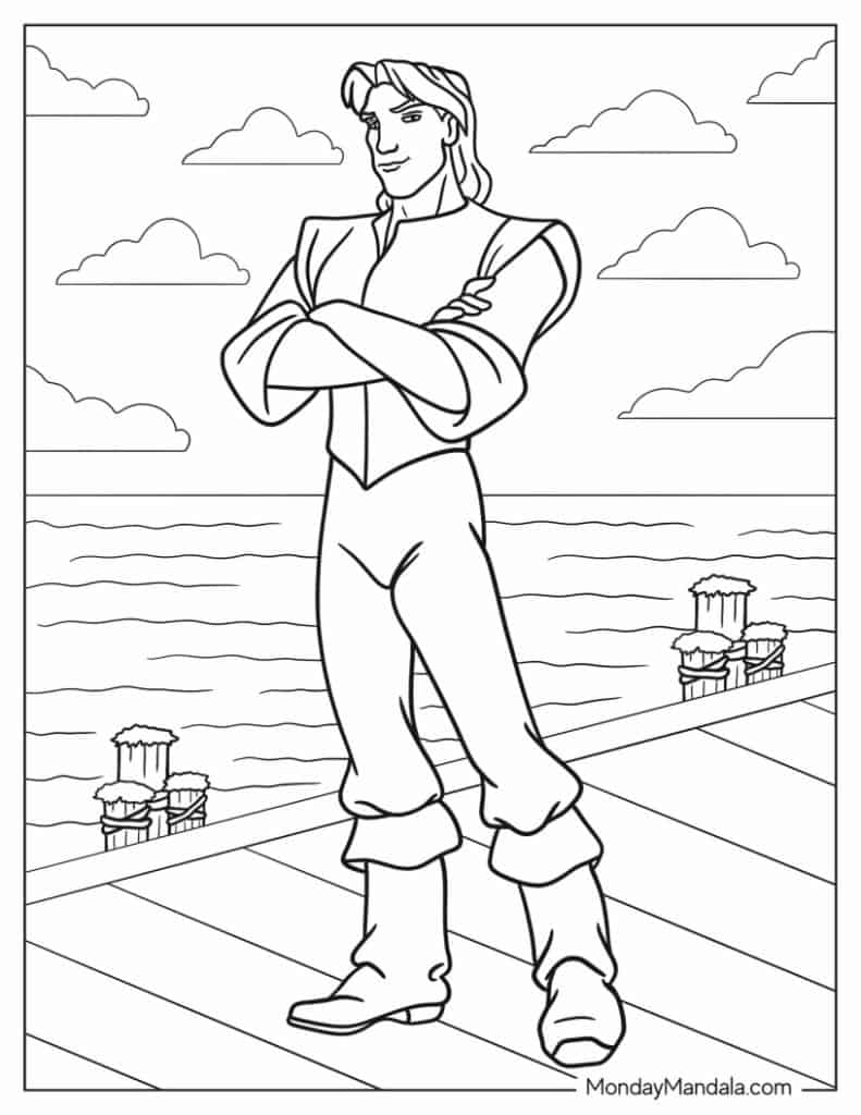 Pocahontas coloring pages free pdf printables