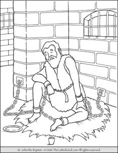 Babprizon ideas john the baptist baptists bible coloring pages