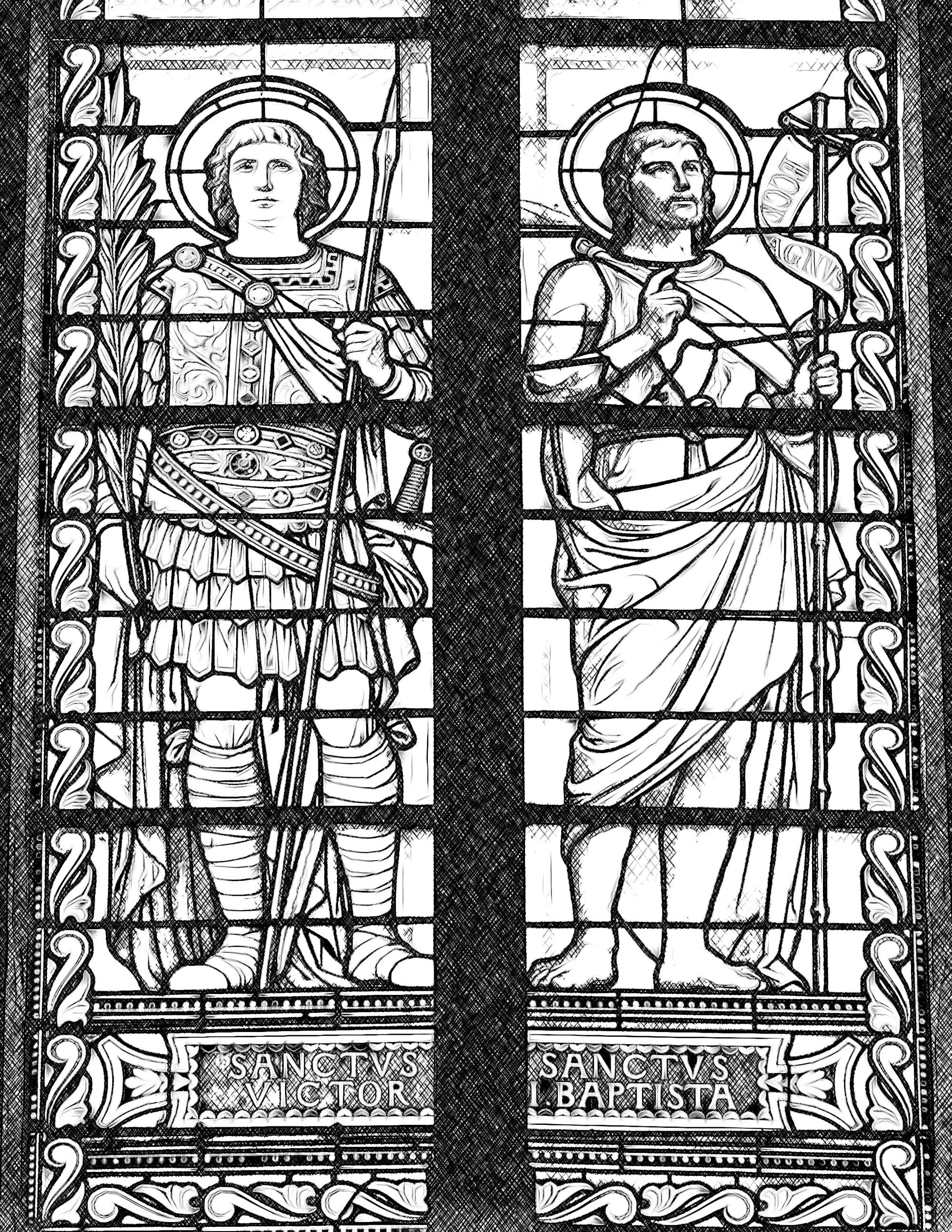 Saints victor and john the baptist