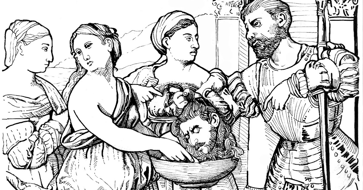 Color the bible john the baptist beheaded