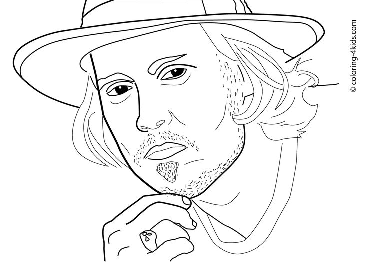 Johnny depp coloring pages coloring pages coloring books coloring pages for kids