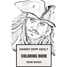 Johnny depp adult coloring book academy award nominee and jack sparrow star great acting talent and a
