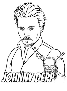 Actors coloring pages with the greatest celebrities tpt