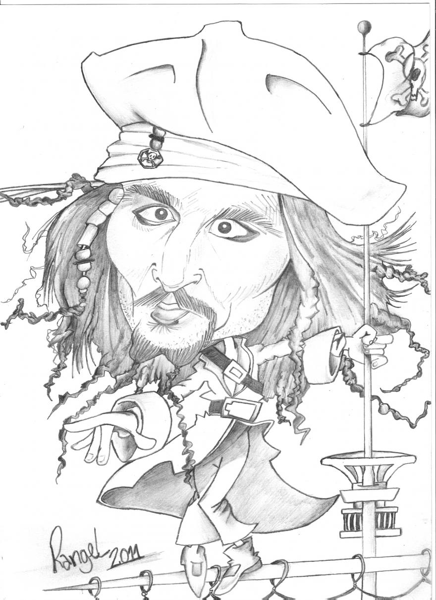 Coloring page johnny depp celebrities â printable coloring pages