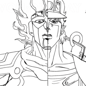 Jojos bizarre adventure coloring pages printable for free download