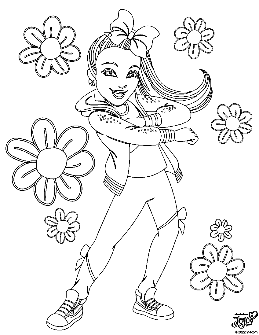 Jojo siwa coloring pages printable for free download