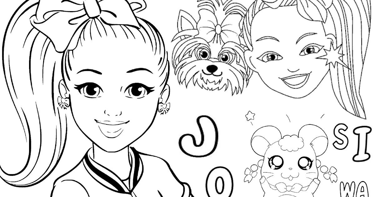 Printable jojo siwa coloring pages coloring pages barbie coloring pages barbie coloring