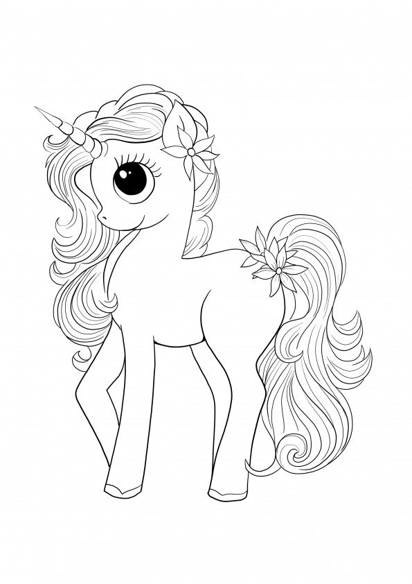 Unicorn coloring pages