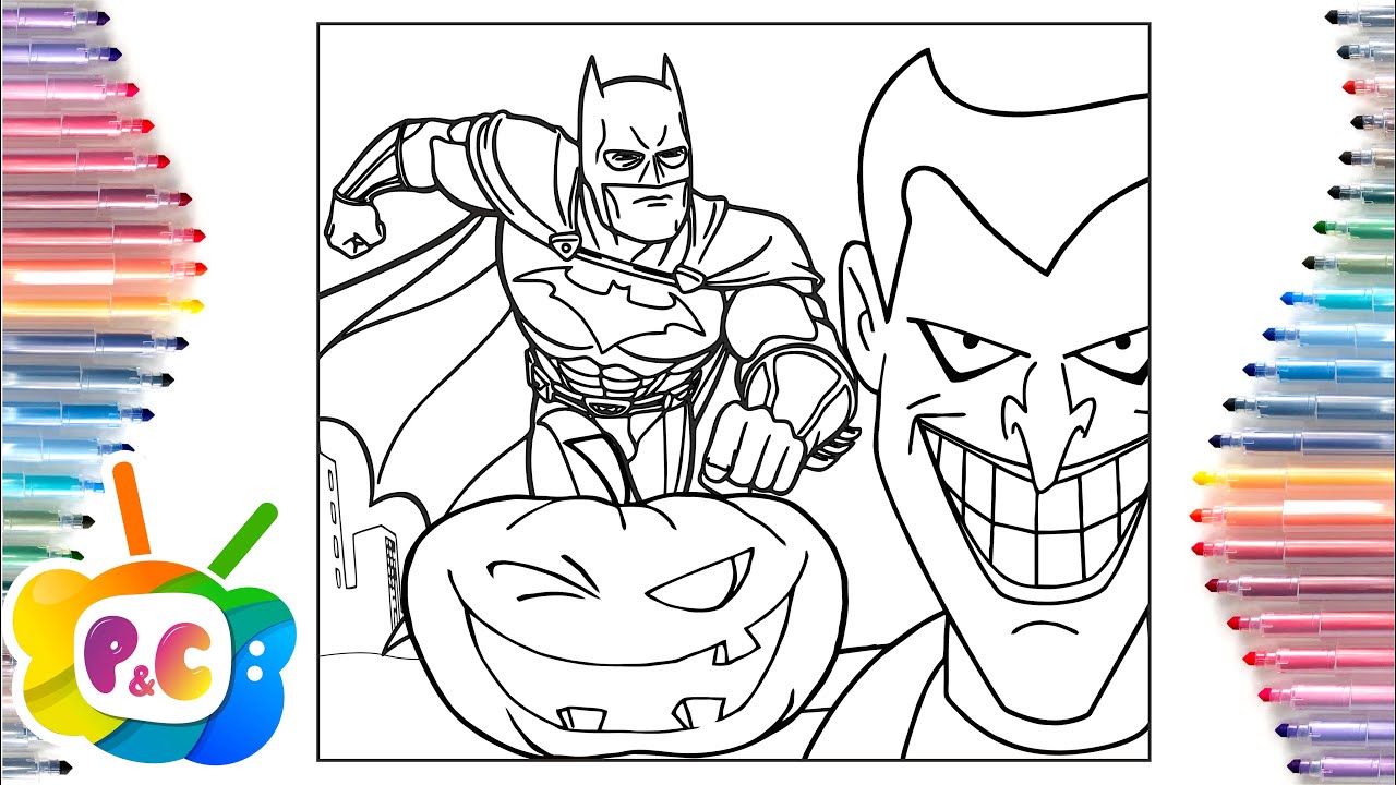 Joker vs batman coloring pagesbatman the long halloween part onedoniy