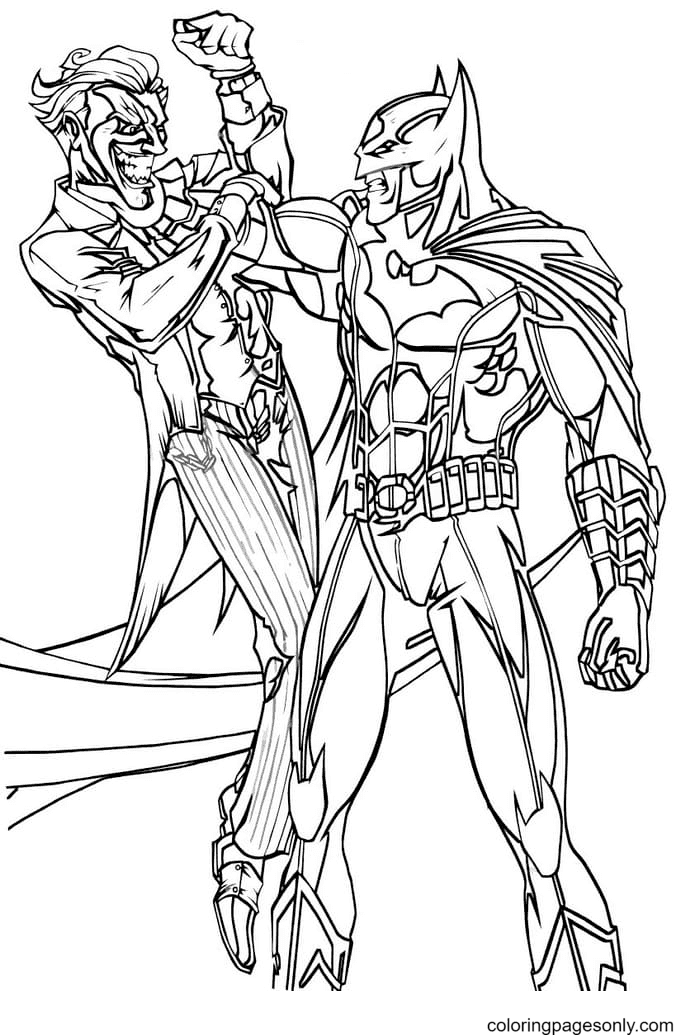 Joker coloring pages printable for free download
