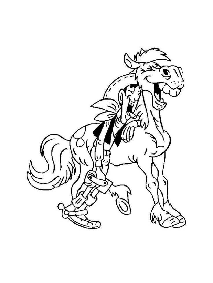 Lucky luke coloring pages horse coloring pages cartoon coloring pages lucky luke