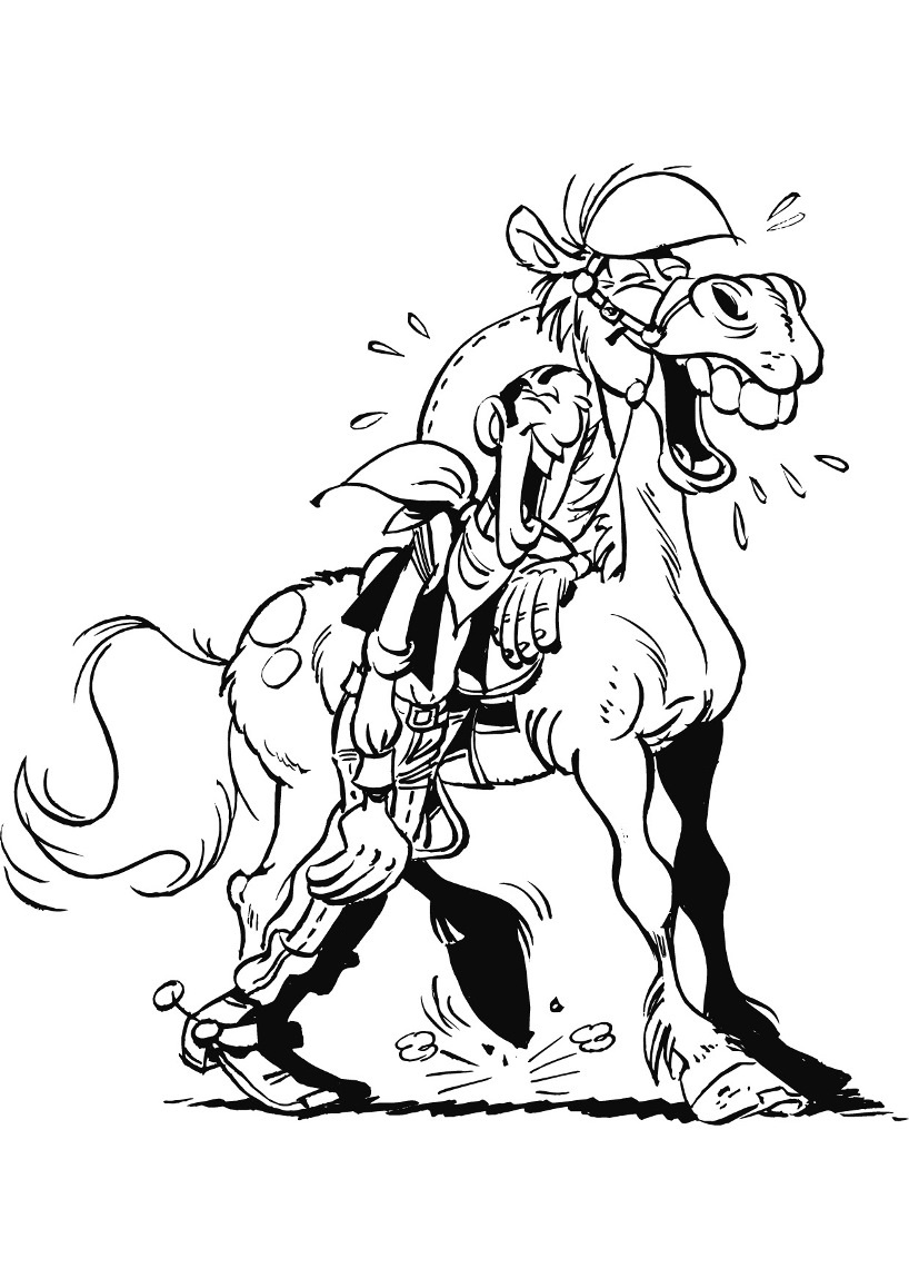 Jolly jumper horse coloring book to print and online